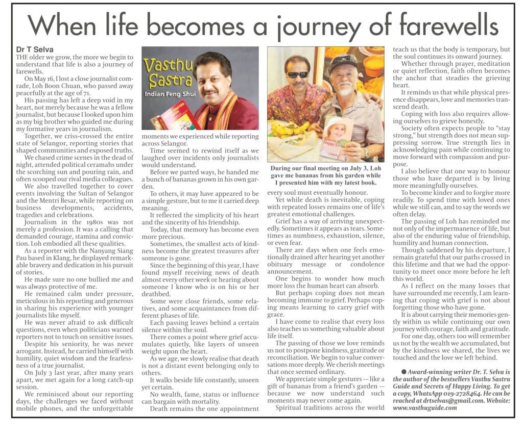 journey of farewells