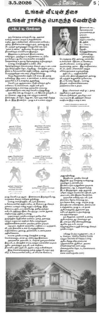 House direction must match your rasi